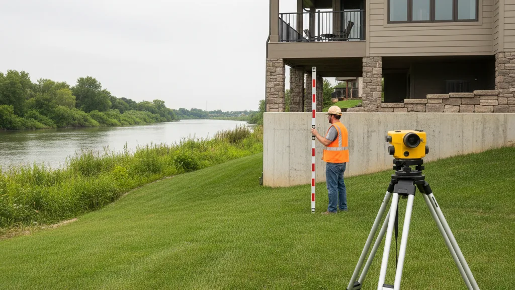 A surveyor-certified FEMA form documenting a building's elevation relative to the base flood elevation for flood insuran